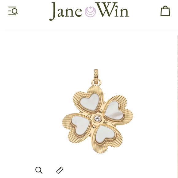 Jane Win Jewelry - Jane Win Gold Clover Heart charm